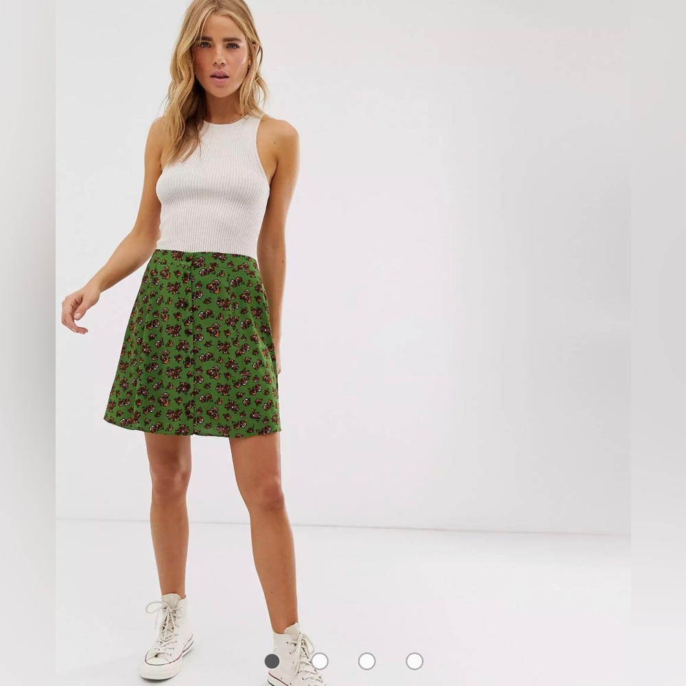 Asos mini floral skirt